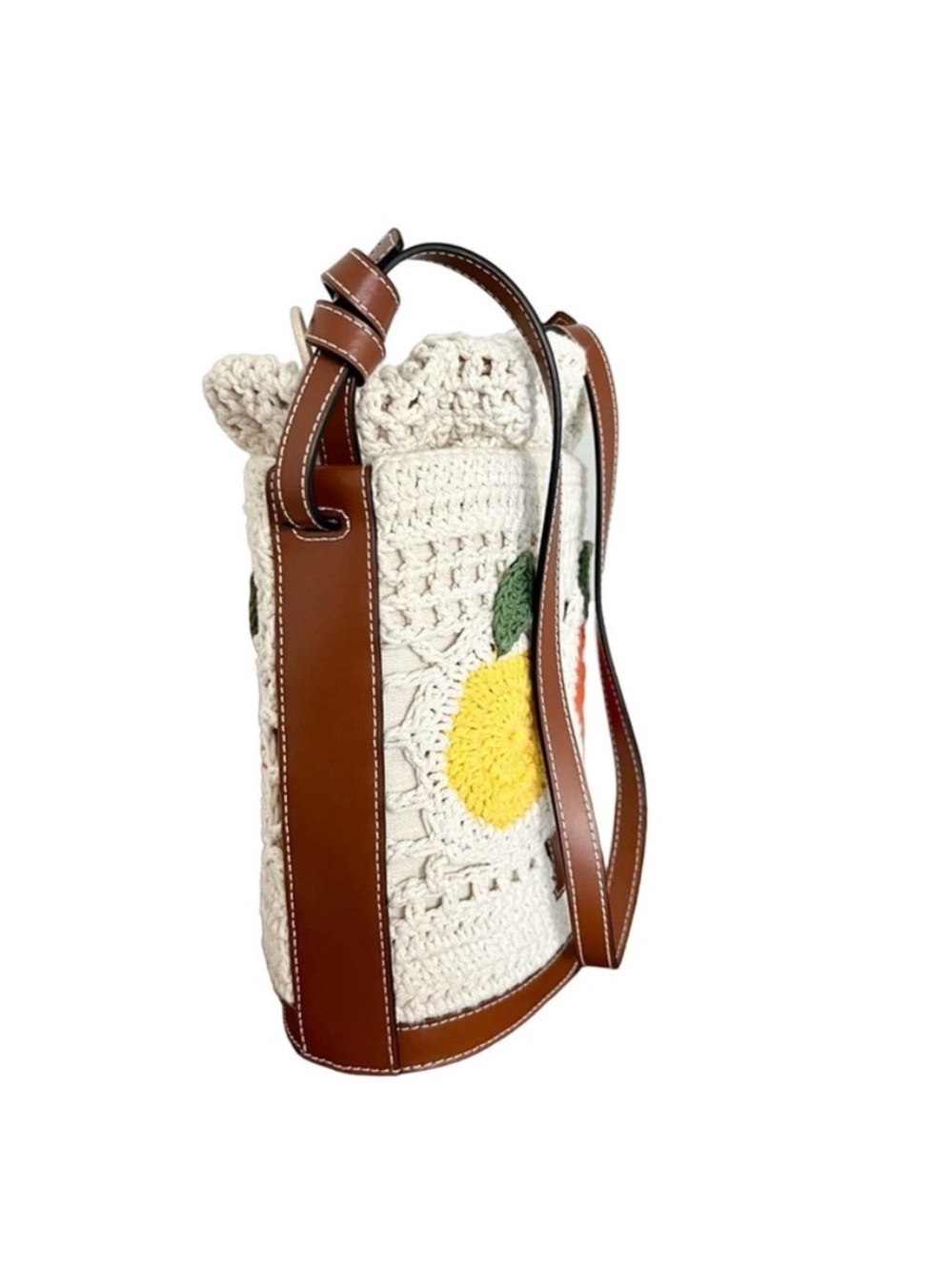 STAUD Anita Fruit Crochet Bucket Bag - Picture 4 of 13